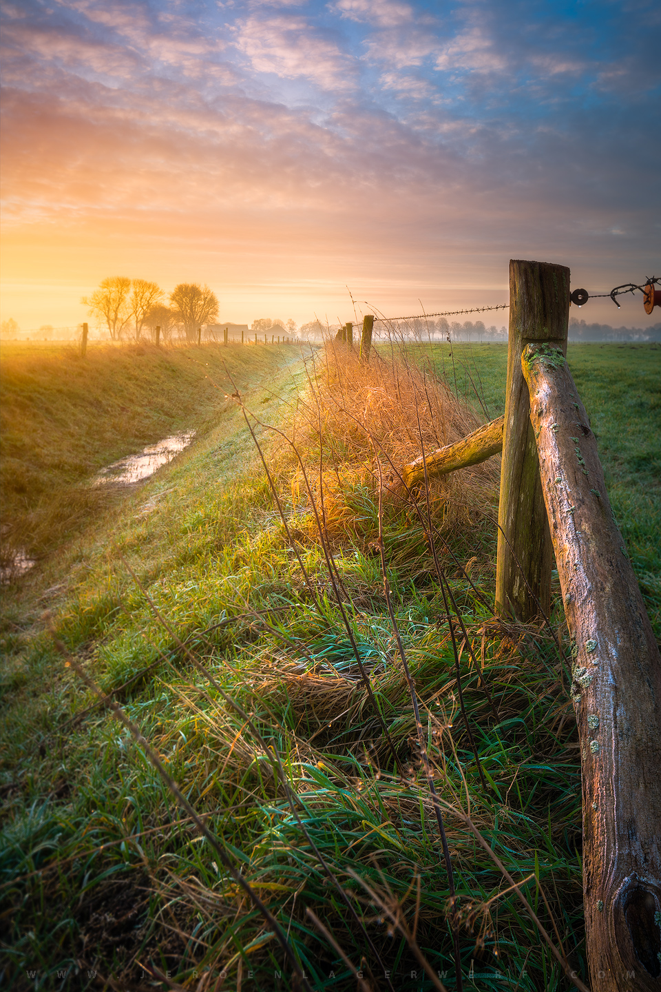 Zonsopgang over de Weide